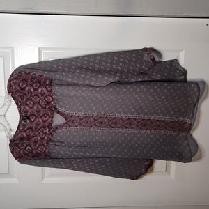 CL2-Maurices 3 Sheer 3/4 Sleeve Tunic